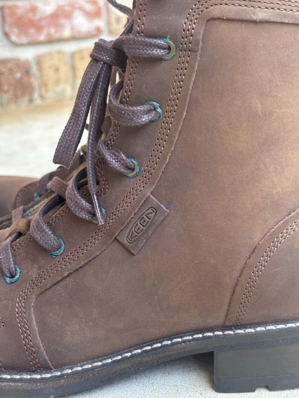 Keen Boots Oregon City Women's Snuff Toasted Coconut Brown Leather Lace Up US 7 - Picture 6 of 12